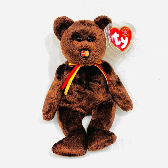 Exclusive Vintage Ty Mastercard Beanie Baby - MC Beanie (Vintage 2001)